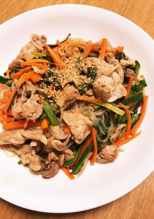 白滝増量チャプチェ丼-レシピのメイン写真