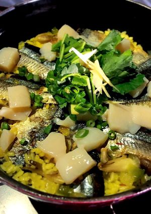 秋刀魚のパエリア風炊き込みご飯-レシピのメイン写真