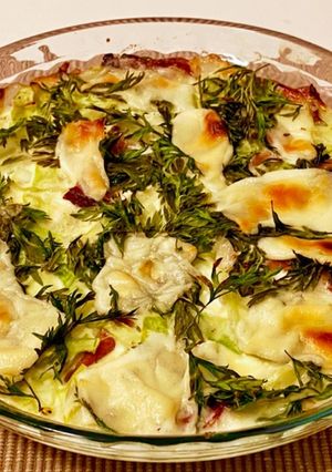たっぷり春キャベツでタルト無しキッシュ-レシピのメイン写真