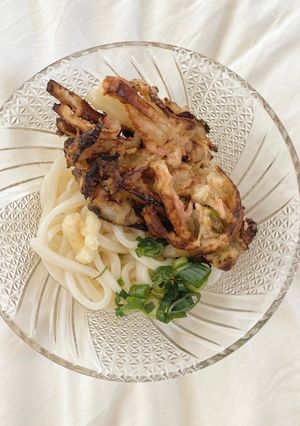 かき揚げ天ぷらうどん-レシピのメイン写真