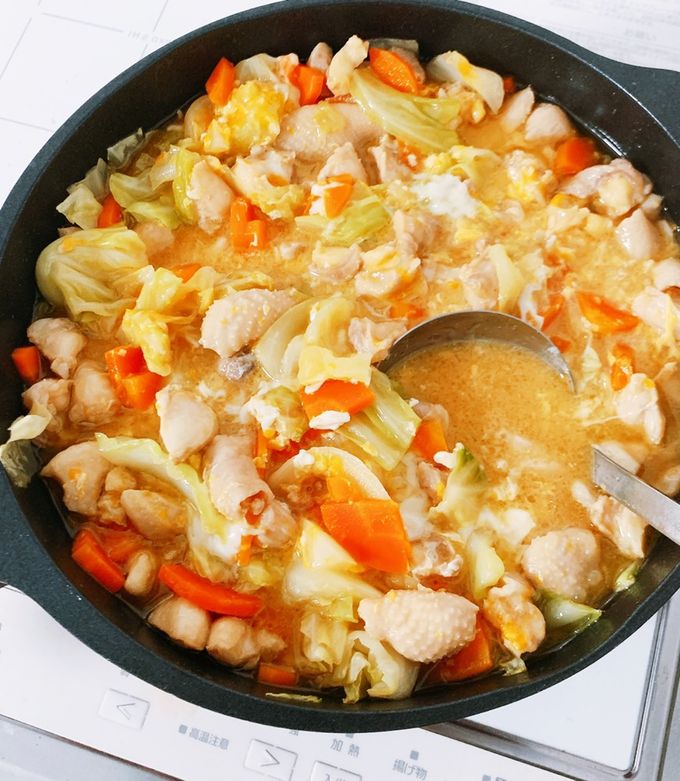 超簡単♡鶏肉と野菜の和風スープ♥-レシピのメイン写真