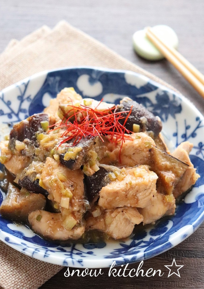 鶏肉となすの中華風炒め物-レシピのメイン写真