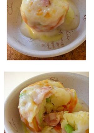ベーコンポテトのトマトグラタン-レシピのメイン写真
