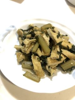 フキと油揚げの炒め物-レシピのメイン写真
