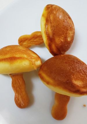 ヤロウのたこ焼き器で作るきのこカステラ-レシピのメイン写真