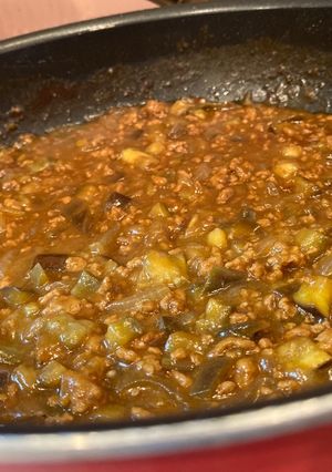 料理メモ　夏にひき肉カレー-レシピのメイン写真