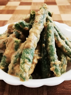 お弁当に☆さやいんげんの胡麻味噌和え-レシピのメイン写真