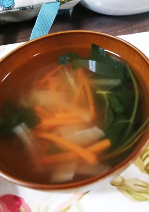 ♡我が家の栄養満天！野菜千切りすまし汁♡-レシピのメイン写真