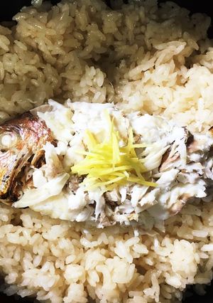 伊勢の海釣り鯛でつくる 香ばしい鯛めし-レシピのメイン写真