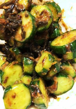 きゅうりの漬け物 梅肉塩昆布-レシピのメイン写真