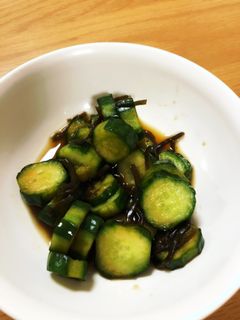 きゅうりの漬け物 白だし塩昆布-レシピのメイン写真