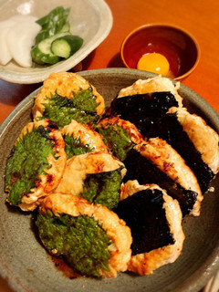 つくねの照り焼き♡卵黄ディップ-レシピのメイン写真
