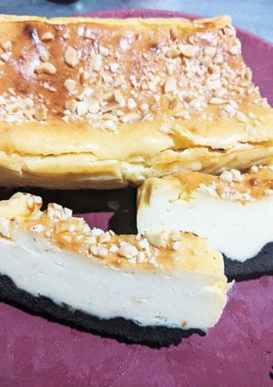 ヘルシー？豆腐のベイクドチーズケーキ　　-レシピのメイン写真