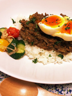 和風キーマカレー〜和風ピクルス添え〜-レシピのメイン写真