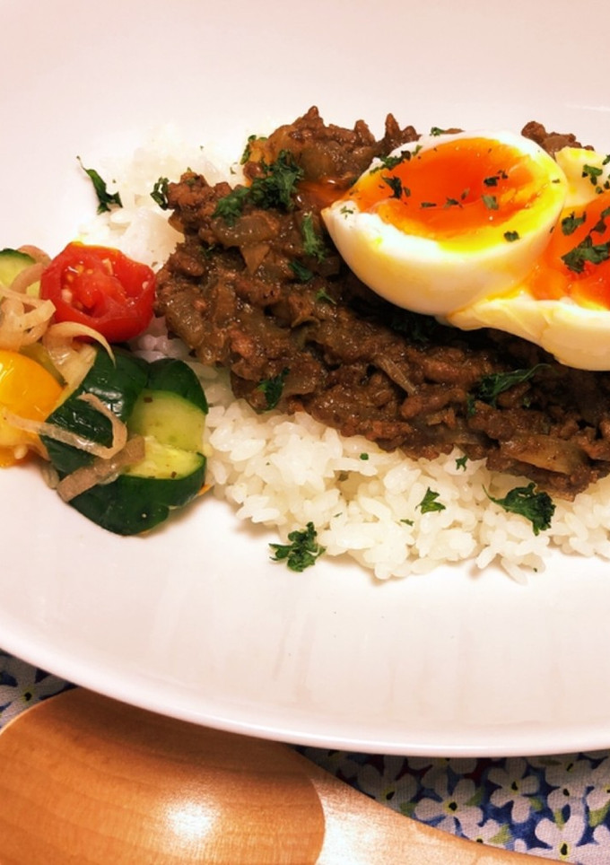 和風キーマカレー〜和風ピクルス添え〜-レシピのメイン写真