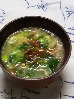 うちの味噌汁 もりもり青梗菜-レシピのメイン写真