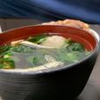 つみれとほうれん草の簡単レンジスープ