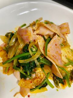 ほうれん草のキムチバター炒め-レシピのメイン写真