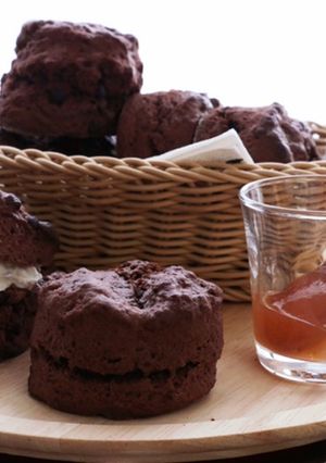 ビニール袋で作る♡濃厚チョコスコーン-レシピのメイン写真
