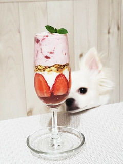 フルーチェをカフェ風に♪-レシピのメイン写真