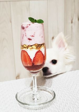 フルーチェをカフェ風に♪-レシピのメイン写真