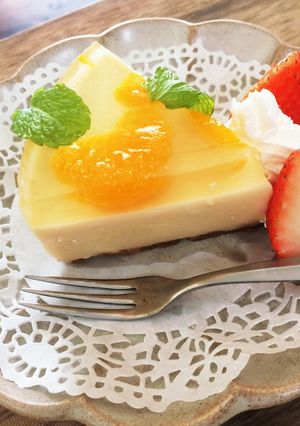 初夏に♡柚子ポン酢でレアチーズケーキ-レシピのメイン写真
