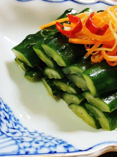 ビールに合う常備菜!胡瓜の中華風甘酢漬け-レシピのメイン写真
