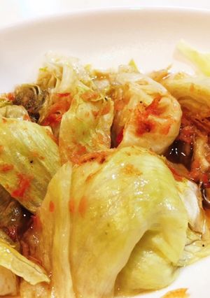 【無限レタス】材料4つ！中華風レンジ蒸し-レシピのメイン写真