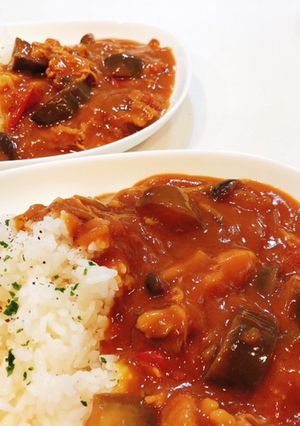夏野菜とキノコのカレー-レシピのメイン写真