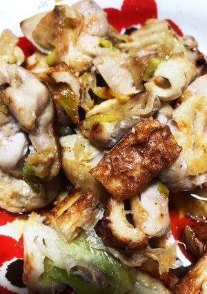 鶏モモのネギ塩麹炒め-レシピのメイン写真