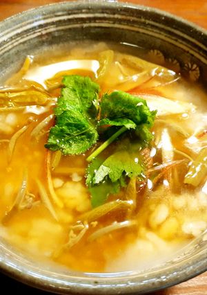 もち麦のお粥じゅんさいの餡かけ-レシピのメイン写真