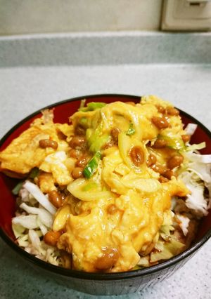 納豆たっぷり納豆たまごご飯-レシピのメイン写真