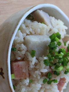 里芋とベーコンの炊き込みご飯-レシピのメイン写真