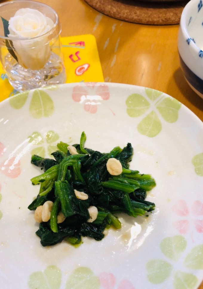 ほうれん草の麺つゆ和え☆天かす炒り卵♪-レシピのメイン写真