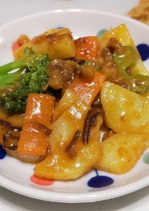 坦々ポテト炒め-レシピのメイン写真