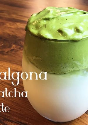 ダルゴナ抹茶ラテ-レシピのメイン写真