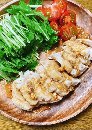 タレが激うま☆エスニック風茹で鶏-レシピのメイン写真
