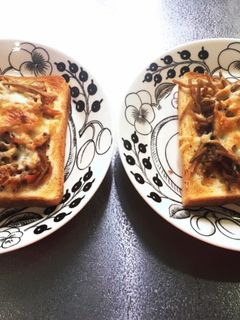 きんぴらごぼうトースト-レシピのメイン写真