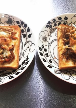 きんぴらごぼうトースト-レシピのメイン写真