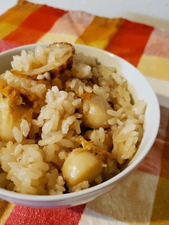 何も考えない・ほたて炊き込みご飯-レシピのメイン写真