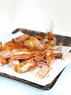 おつまみに!焼くだけ!甘海老の頭-レシピのメイン写真