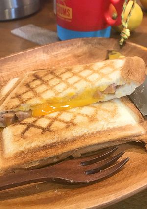 中トロトロ卵ホットサンド-レシピのメイン写真