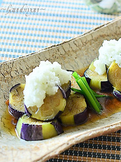 きざみ青じそと大根おろしを揚げたナスに♪-レシピのメイン写真