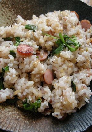 バジル入りしょうゆ味チャーハン-レシピのメイン写真