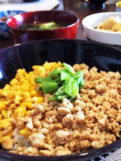 ☆我が家の鶏そぼろ丼☆-レシピのメイン写真