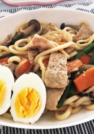 焼き肉のたれ！スタミナ焼うどん-レシピのメイン写真