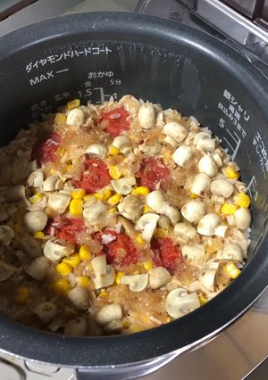 トマトとツナの炊き込みご飯-レシピのメイン写真