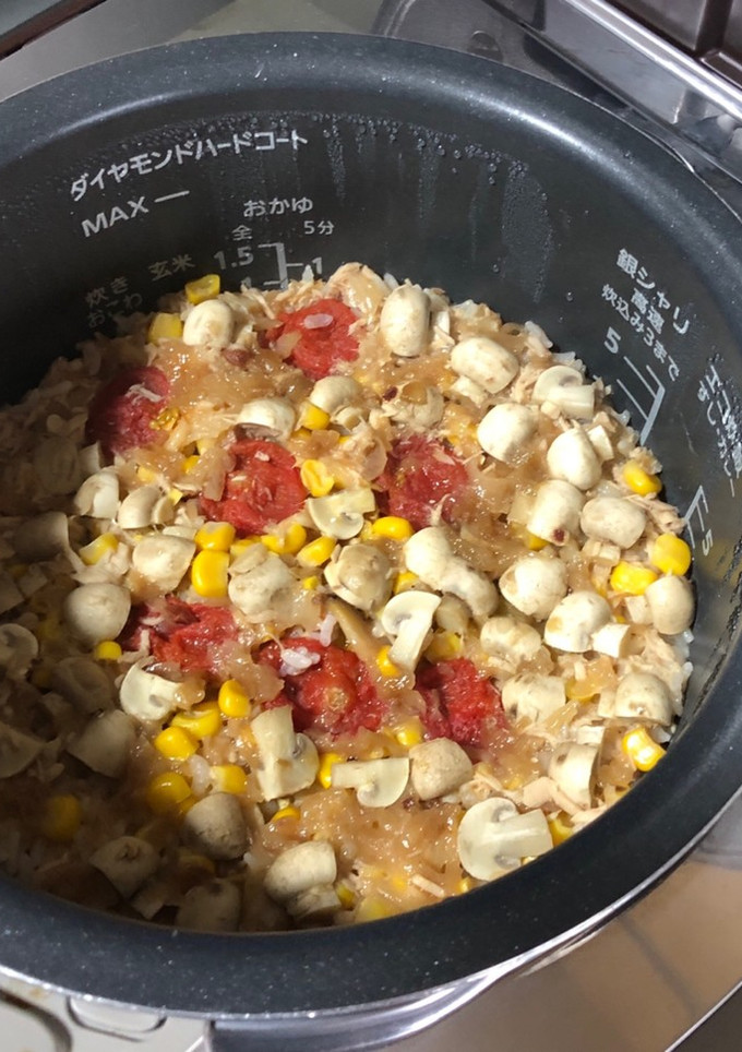 トマトとツナの炊き込みご飯-レシピのメイン写真
