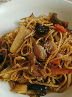 スパゲッティの麺で☆簡単焼きそば-レシピのメイン写真