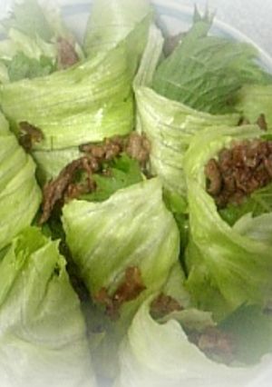 жあっさり☆牛肉のレタス包み-レシピのメイン写真